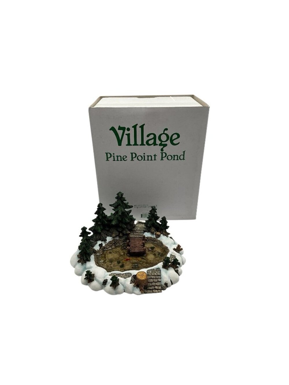 Dept 56 Heritage Village Collection Pine Point Pond #52618 w/Box Christmas